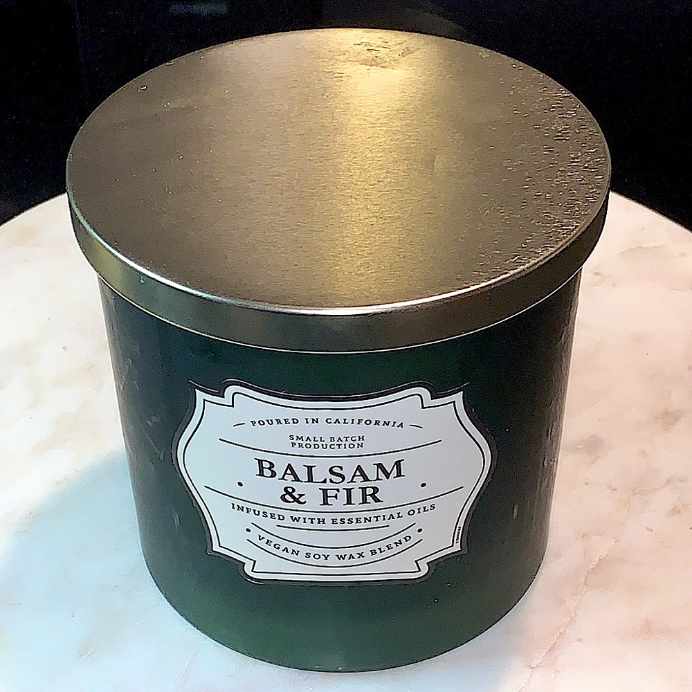LEOBEN CO CANDLE BALSAM & FIR 3 WICK 24 oz NEW VEGAN SOY WAX